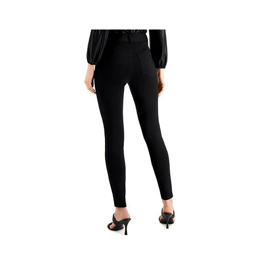 Budget 🛒 INC International Concepts Petite High-Waisted Ponté-Knit Curve Creator Pants, Created For Macy's Deep Black ⌛ 4 Budget 🛒 INC International Concepts Petite High-Waisted Ponté-Knit Curve Creator Pants, Created For Macy's Deep Black ⌛ - Image 2