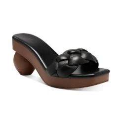 Outlet 👏 INC International Concepts Zaleste Ball Slide 🩴 Sandals, Created For Macy's Black Smooth 💯
