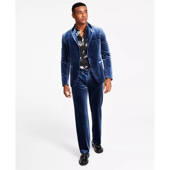 Discount ๐ INC International Concepts Men's Owen Slim-Fit Solid Velvet Suit Jacket, Created For Macy's Cut Ruby ๐ 7 Discount ๐ INC International Concepts Men's Owen Slim-Fit Solid Velvet Suit Jacket, Created For Macy's Cut Ruby ๐ - Image 5