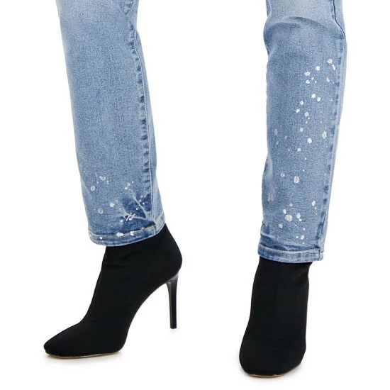 Discount โ๏ธ INC International Concepts ๐ฉ Women's Paint-Splatter Mid-Rise Straight-Leg Pants, Created For Macy's Medium Indigo ๐ 6 Discount โ๏ธ INC International Concepts ๐ฉ Women's Paint-Splatter Mid-Rise Straight-Leg Pants, Created For Macy's Medium Indigo ๐ - Image 4