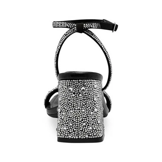 New โค๏ธ INC International Concepts Caymi Ankle-Strap ๐ Dress ๐ฉด Sandals, Created For Macy's Black Silver Bling ๐ 5 New โค๏ธ INC International Concepts Caymi Ankle-Strap ๐ Dress ๐ฉด Sandals, Created For Macy's Black Silver Bling ๐ - Image 3