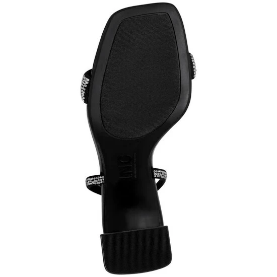 New โค๏ธ INC International Concepts Caymi Ankle-Strap ๐ Dress ๐ฉด Sandals, Created For Macy's Black Silver Bling ๐ 7 New โค๏ธ INC International Concepts Caymi Ankle-Strap ๐ Dress ๐ฉด Sandals, Created For Macy's Black Silver Bling ๐ - Image 5