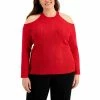 Buy ❤️ INC International Concepts Plus Size Shine Cold-Shoulder Sweater, Created For Macy's Silver ⌛ 2 Buy ❤️ INC International Concepts Plus Size Shine Cold-Shoulder Sweater, Created For Macy's Silver ⌛ -Inc International Sales unnamed file 2527
