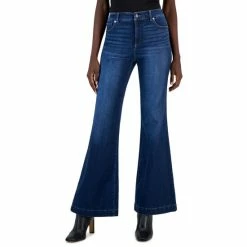 Deals ๐ INC International Concepts ๐ฉ Women's High-Rise Wide-Leg ๐ Jeans, Created For Macy's Light Indigo โจ