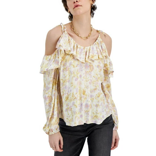Outlet ๐งจ INC International Concepts ๐ฉ Women's Cold-Shoulder Blouse, Created For Macy's Adeline Garden ๐ฏ 3 Outlet ๐งจ INC International Concepts ๐ฉ Women's Cold-Shoulder Blouse, Created For Macy's Adeline Garden ๐ฏ