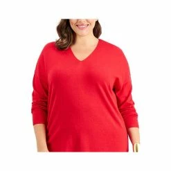 Cheap 🌟 INC International Concepts Plus Size V-Neck Sweater, Created For Macy's Teal Kingfisher 👏 -Inc International Sales unnamed file 2562