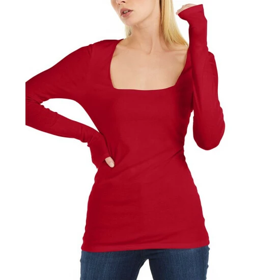 Cheapest โ๏ธ INC International Concepts Square-Neck Ribbed Top, Created For Macy's Pale Mauve ๐ 3 Cheapest โ๏ธ INC International Concepts Square-Neck Ribbed Top, Created For Macy's Pale Mauve ๐