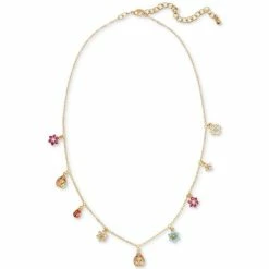 Cheapest ๐งจ INC International Concepts Gold-Tone Multicolor Charm Necklace, 18 + 3 Extender, Created For Macy's ๐คฉ