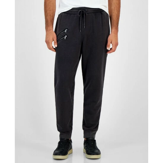 Best deal 😀 INC International Concepts I.N.C. International Concepts® Men's Regular-Fit Acid-Washed Moto Joggers, Created For Macy's Deep Black ✨ 3 Best deal 😀 INC International Concepts I.N.C. International Concepts® Men's Regular-Fit Acid-Washed Moto Joggers, Created For Macy's Deep Black ✨