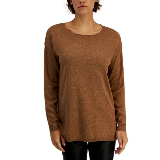 New ๐ฏ INC International Concepts ๐ฉ Women's Step-Hem Long Sleeve Boatneck Sweater, Created For Macy's Salty Nut ๐ 3 New ๐ฏ INC International Concepts ๐ฉ Women's Step-Hem Long Sleeve Boatneck Sweater, Created For Macy's Salty Nut ๐
