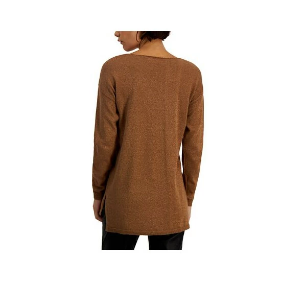 New ๐ฏ INC International Concepts ๐ฉ Women's Step-Hem Long Sleeve Boatneck Sweater, Created For Macy's Salty Nut ๐ 4 New ๐ฏ INC International Concepts ๐ฉ Women's Step-Hem Long Sleeve Boatneck Sweater, Created For Macy's Salty Nut ๐ - Image 2