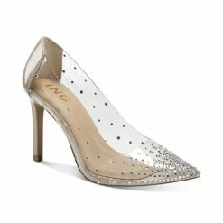 Hot Sale ๐ INC International Concepts Katey Clear Vinyl Pumps, Created For Macy's Rainbow Bling ๐ฅ