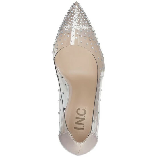 Hot Sale ๐ INC International Concepts Katey Clear Vinyl Pumps, Created For Macy's Rainbow Bling ๐ฅ 6 Hot Sale ๐ INC International Concepts Katey Clear Vinyl Pumps, Created For Macy's Rainbow Bling ๐ฅ - Image 4