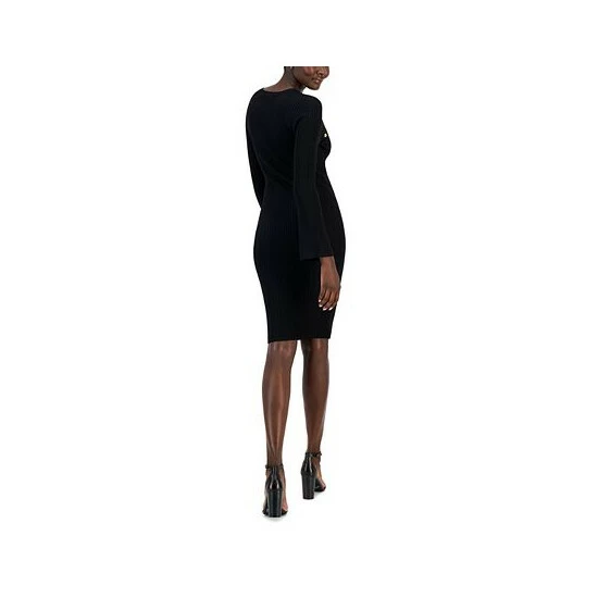 Promo ๐ INC International Concepts ๐ฉ Women's Snap-Trim Sweater ๐ Dress, Created For Macy's Deep Black โค๏ธ 4 Promo ๐ INC International Concepts ๐ฉ Women's Snap-Trim Sweater ๐ Dress, Created For Macy's Deep Black โค๏ธ - Image 2