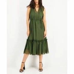 Hot Sale ๐ INC International Concepts ๐ฉ Women's Flutter-Sleeve ๐ Dress, Created For Macy's Costa Green ๐