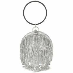 Cheapest 🔔 INC International Concepts Fringe Ball Bangle Clutch, Created For Macy's Fringe Silver 😉 -Inc International Sales unnamed file 2664