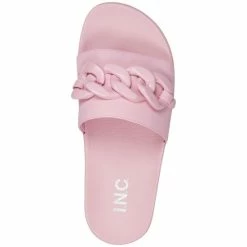 Top 10 🤩 INC International Concepts 👩 Women's Peymin Pool Slides, Created For Macy's Pink Chain 💯 -Inc International Sales unnamed file 2675