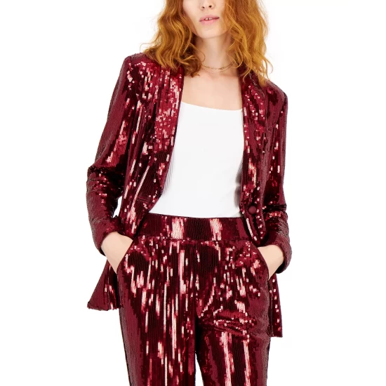 Wholesale ✨ INC International Concepts 👩 Women's Sequin Straight-Leg Pants, Created For Macy's Port 🥰 3 Wholesale ✨ INC International Concepts 👩 Women's Sequin Straight-Leg Pants, Created For Macy's Port 🥰