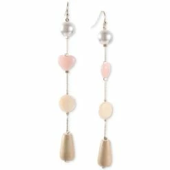 Outlet ๐ฅฐ INC International Concepts Gold-Tone Bead & Imitation Pearl Natural Pearl Linear Earrings, Created For Macy's Neutral ๐คฉ