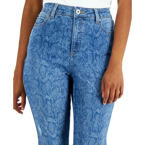 Outlet ๐ INC International Concepts ๐ฉ Women's High-Rise Snakeskin-Print Skinny ๐ Jeans, Created For Macy's Snake Wash ๐ 6 Outlet ๐ INC International Concepts ๐ฉ Women's High-Rise Snakeskin-Print Skinny ๐ Jeans, Created For Macy's Snake Wash ๐ - Image 4