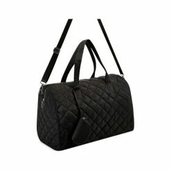 Hot Sale 👏 INC International Concepts Breeah Quilted Weekender, Created For Macy's Black 👏 -Inc International Sales unnamed file 2740