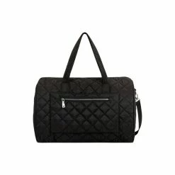 Hot Sale 👏 INC International Concepts Breeah Quilted Weekender, Created For Macy's Black 👏 -Inc International Sales unnamed file 2741