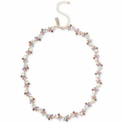 Best Pirce 🎉 INC International Concepts Gold-Tone Mixed Crystal Cluster All-Around Statement Necklace, 18 + 3 Extender, Created For Macy's Multi 👏