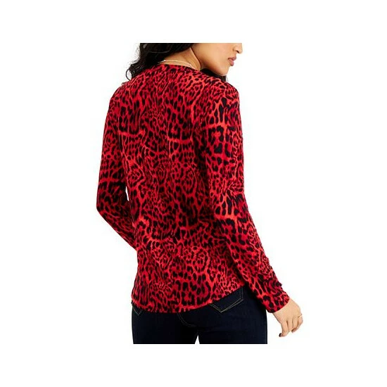 Discount ๐คฉ INC International Concepts ๐ฉ Women's Printed Zip-Pocket Top, Created For Macy's Chantal Cheetah ๐งจ 4 Discount ๐คฉ INC International Concepts ๐ฉ Women's Printed Zip-Pocket Top, Created For Macy's Chantal Cheetah ๐งจ - Image 2
