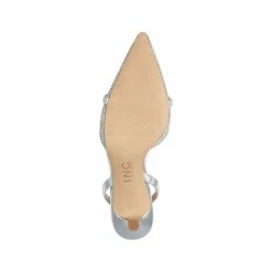 Outlet 🛒 INC International Concepts 👩 Women's Gelsey Slingback Kitten-Heel Pumps, Created For Macy's Black Crystal 👍 -Inc International Sales unnamed file 2784