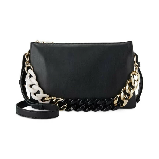 New 🥰 INC International Concepts Frankiee Liz Crossbody, Created For Macy's Black 😍 3 New 🥰 INC International Concepts Frankiee Liz Crossbody, Created For Macy's Black 😍