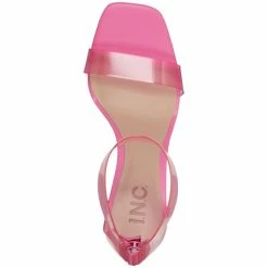 Promo 🤩 INC International Concepts 👩 Women's Makenna Two-Piece Clear Vinyl 👗 Dress 🩴 Sandals, Created For Macy's Hot Pink Stud 🛒 -Inc International Sales unnamed file 2794