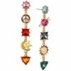 Hot Sale 👏 INC International Concepts Gold-Tone Multicolor Crystal & Stone Mixed Charm Mismatch Linear Drop Earrings, Created For Macy's 🎉 -Inc International Sales unnamed file 2796
