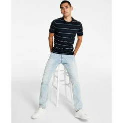 Wholesale โญ INC International Concepts Men's Owen Classic-Fit Stripe T-Shirt, Created For Macy's Deep Black ๐