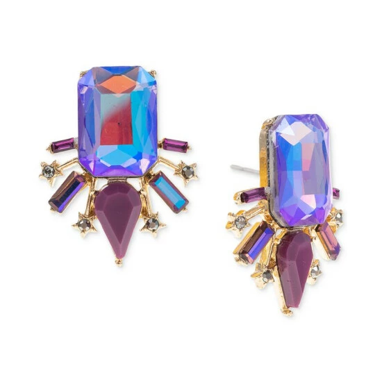 Best Pirce ๐ INC International Concepts Gold-Tone Purple Mixed Stone Cluster Statement Stud Earrings, Created For Macy's ๐งจ 3 Best Pirce ๐ INC International Concepts Gold-Tone Purple Mixed Stone Cluster Statement Stud Earrings, Created For Macy's ๐งจ