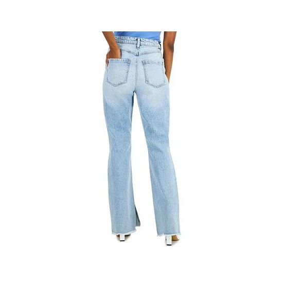 Best deal ๐ INC International Concepts ๐ฉ Women's High-Rise Distressed Slim Flared ๐ Jeans, Created For Macy's Light Indigo ๐ 4 Best deal ๐ INC International Concepts ๐ฉ Women's High-Rise Distressed Slim Flared ๐ Jeans, Created For Macy's Light Indigo ๐ - Image 2