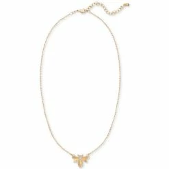 Best Pirce 👍 INC International Concepts Gold-Tone Crystal Bee Pendant Necklace, 18 + 3 Extender, Created For Macy's 👍