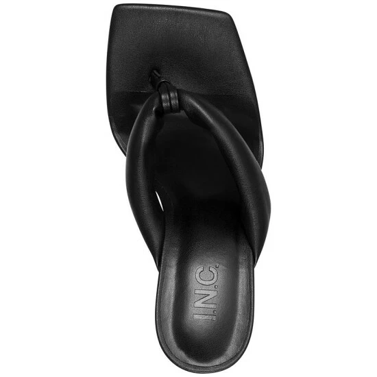 Cheap โ๏ธ INC International Concepts Sagee Thong ๐ Dress ๐ฉด Sandals, Created For Macy's Black Smooth โค๏ธ 6 Cheap โ๏ธ INC International Concepts Sagee Thong ๐ Dress ๐ฉด Sandals, Created For Macy's Black Smooth โค๏ธ - Image 4