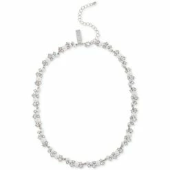 Promo ๐ฅ INC International Concepts Silver-Tone Crystal & Imitation Pearl Cluster All-Around Collar Necklace, 16 + 3 Extender, Created For Macy's ๐