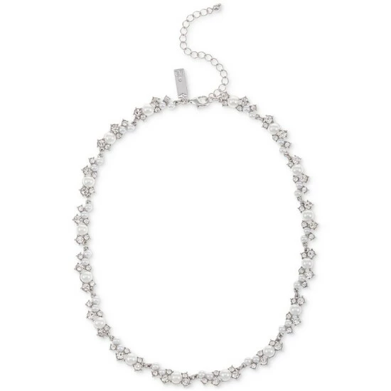 Promo ๐ฅ INC International Concepts Silver-Tone Crystal & Imitation Pearl Cluster All-Around Collar Necklace, 16 + 3 Extender, Created For Macy's ๐ 3 Promo ๐ฅ INC International Concepts Silver-Tone Crystal & Imitation Pearl Cluster All-Around Collar Necklace, 16 + 3 Extender, Created For Macy's ๐