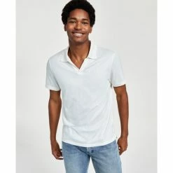 Buy โ INC International Concepts Men's Luca Classic-Fit Short-Sleeve Open-Placket Polo ๐ Shirt, Created For Macy's Antique White ๐ฅ
