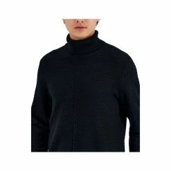 Cheap ⭐ INC International Concepts Men's Axel Turtleneck Sweater, Created For Macy's Deep Black 🧨 -Inc International Sales unnamed file 2937