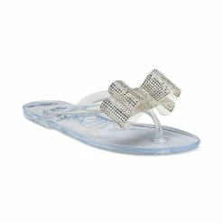 Cheapest ⌛ INC International Concepts Madena Bow Jelly 🩴 Sandals, Created For Macy's Clear Bling 🔔