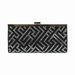 Hot Sale ๐ INC International Concepts Lexy Minaudiere Clutch, Created For Macy's Black/white Geo โ