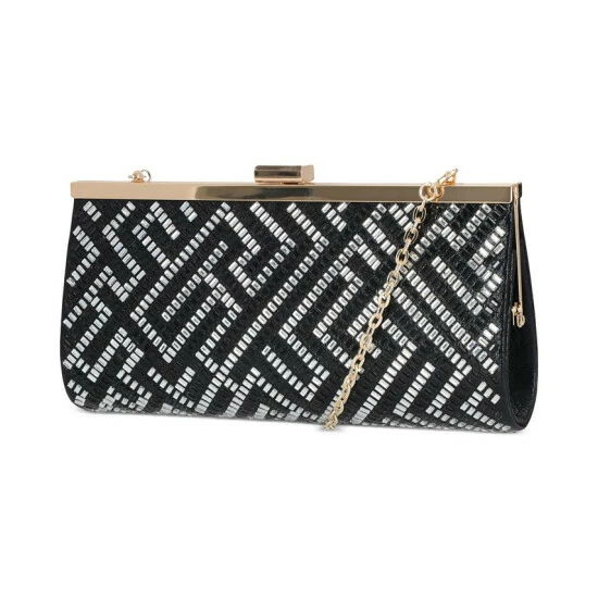Hot Sale ๐ INC International Concepts Lexy Minaudiere Clutch, Created For Macy's Black/white Geo โ 6 Hot Sale ๐ INC International Concepts Lexy Minaudiere Clutch, Created For Macy's Black/white Geo โ - Image 4