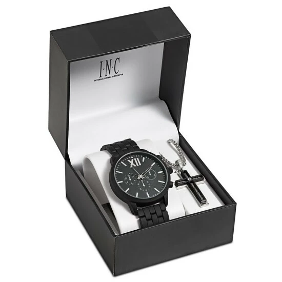 Budget ๐ INC International Concepts Men's Matte Black Bracelet โ Watch 48mm Gift Set, Created For Macy's Jet โจ 5 Budget ๐ INC International Concepts Men's Matte Black Bracelet โ Watch 48mm Gift Set, Created For Macy's Jet โจ - Image 4