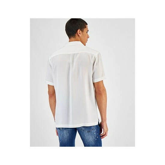 Coupon โค๏ธ INC International Concepts Men's Utility Camp ๐ Shirt, Created For Macy's White Pure ๐ 4 Coupon โค๏ธ INC International Concepts Men's Utility Camp ๐ Shirt, Created For Macy's White Pure ๐ - Image 2