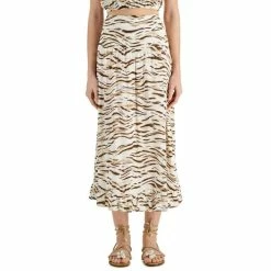 Inc International Sales 13 Best Sale ✨ INC International Concepts 👩 Women's Printed Midi 👗 Skirt, Created For Macy's Talia Tiger 🔥