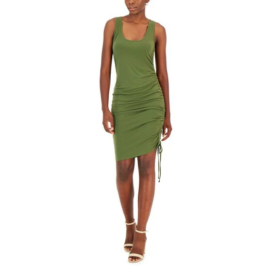 Outlet 👏 INC International Concepts 👩 Women's Sleeveless Side-Ruched Bodycon 👗 Dress, Created For Macy's Costa Green ⭐ 2 Outlet 👏 INC International Concepts 👩 Women's Sleeveless Side-Ruched Bodycon 👗 Dress, Created For Macy's Costa Green ⭐