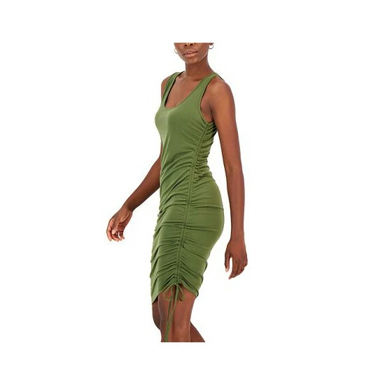 Outlet 👏 INC International Concepts 👩 Women's Sleeveless Side-Ruched Bodycon 👗 Dress, Created For Macy's Costa Green ⭐ 4 Outlet 👏 INC International Concepts 👩 Women's Sleeveless Side-Ruched Bodycon 👗 Dress, Created For Macy's Costa Green ⭐ - Image 3