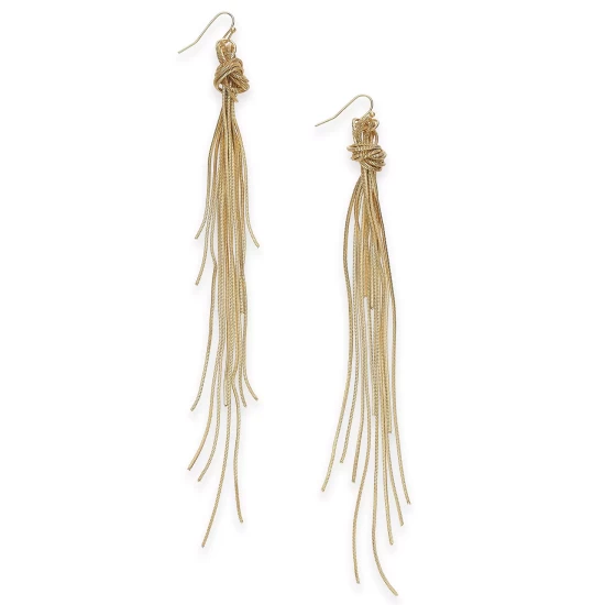 Flash Sale โ๏ธ INC International Concepts Gold-Tone Knotted Multi-Chain Linear Drop Earrings, Created For Macy's ๐ 4 Flash Sale โ๏ธ INC International Concepts Gold-Tone Knotted Multi-Chain Linear Drop Earrings, Created For Macy's ๐ - Image 2